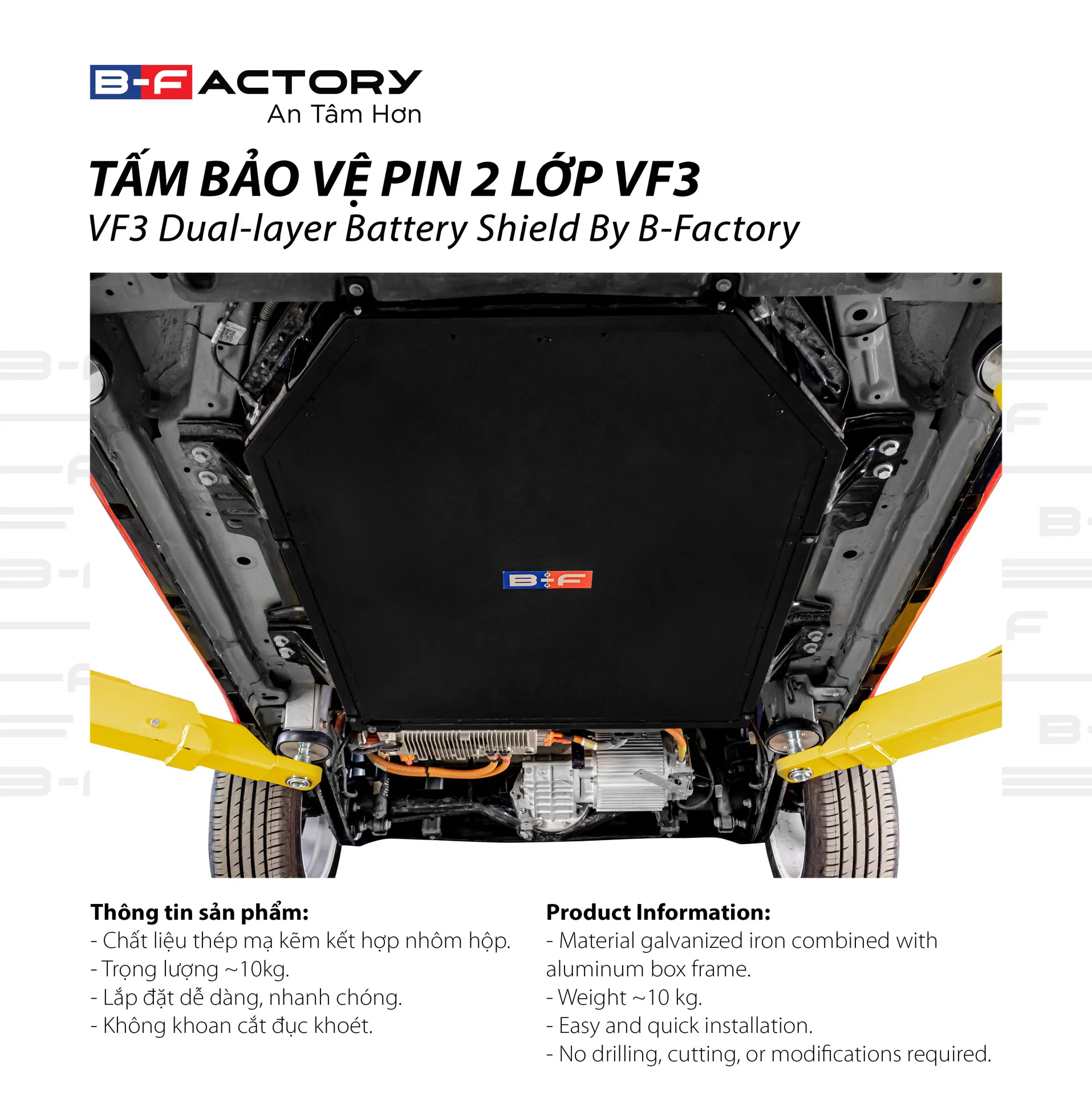 Giáp pin/Che cáp B-Factory VF3