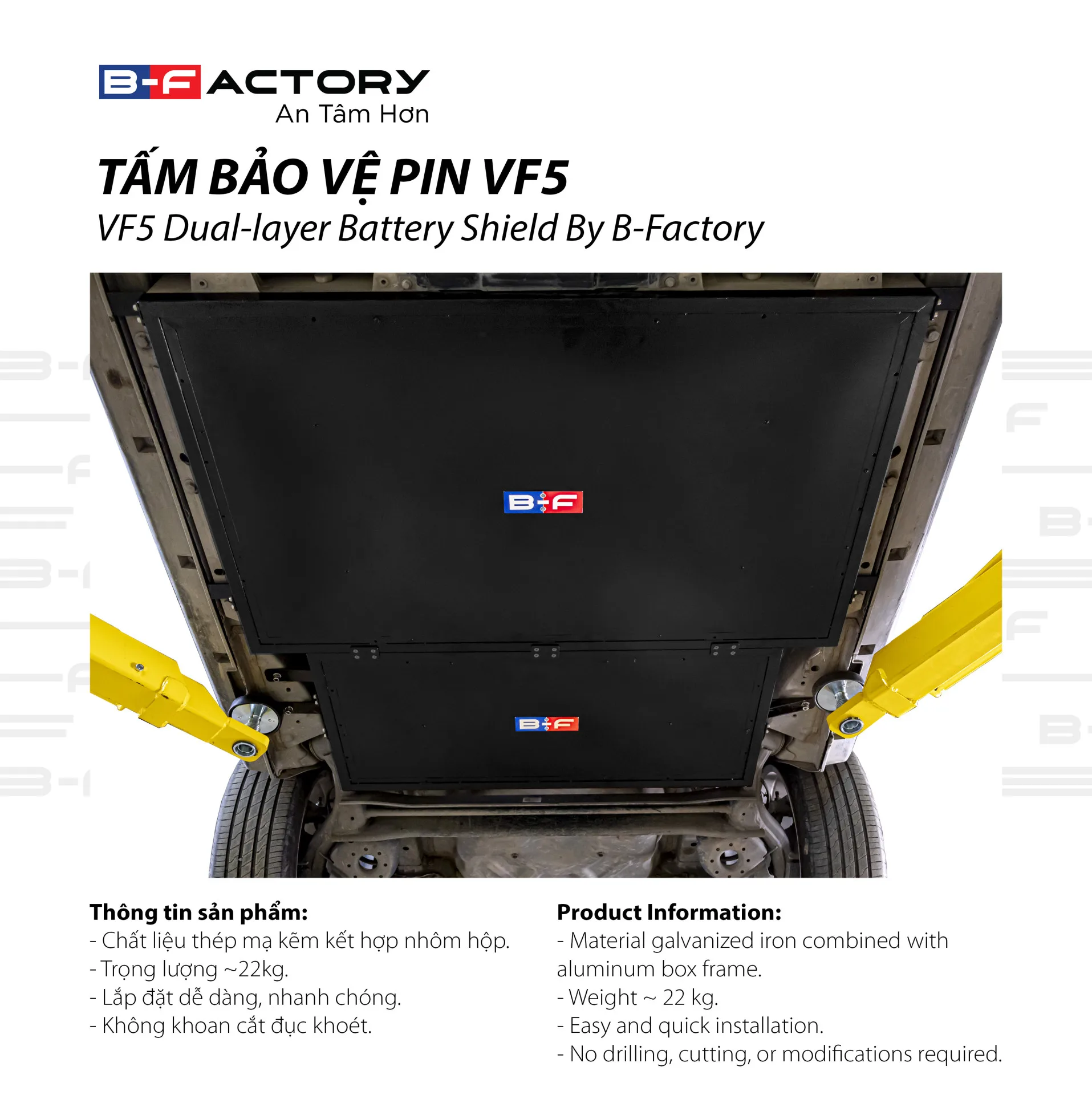 Giáp pin/Che cáp B-Factory VF5