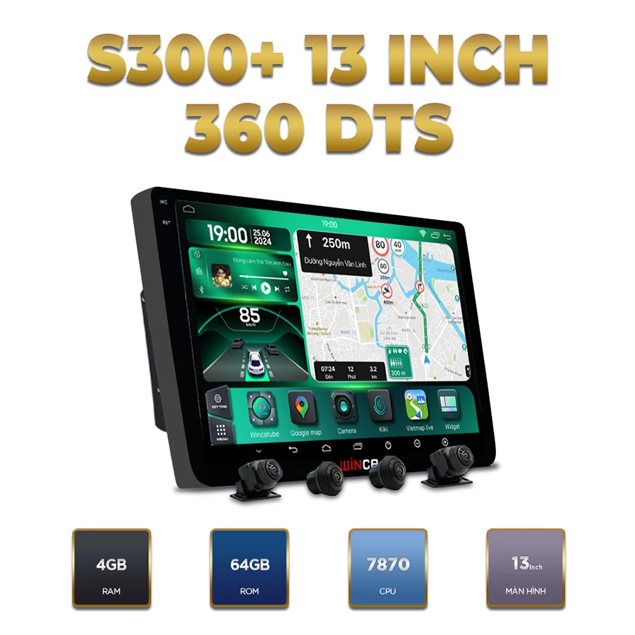 Màn Hình Android S300+ PRO 13 Inch 2K DTS