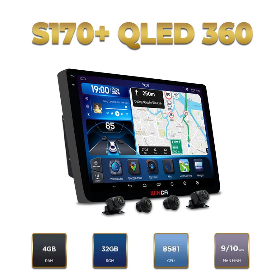 Màn Hình Android S170+ PRO QLED 360